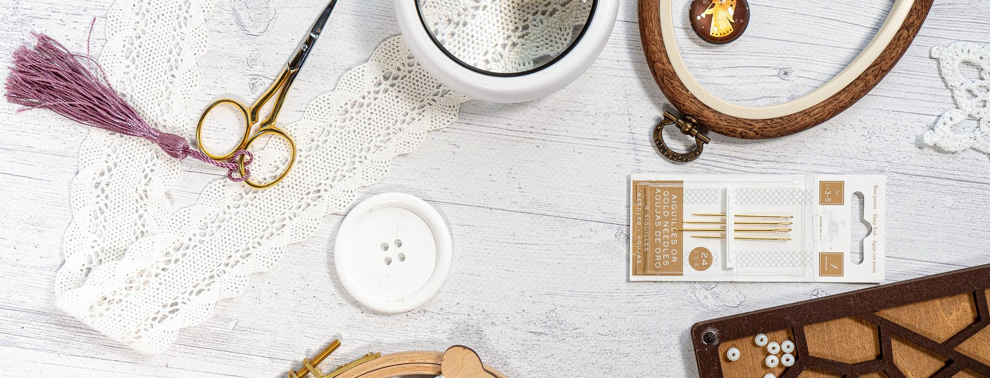 Flat lay of pricing samples and swatches